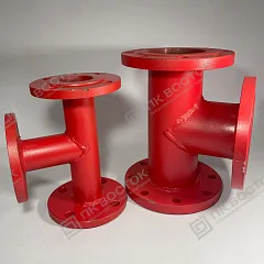 Тройник стальной фланцевый ТФ Ду 125х50 Ру10